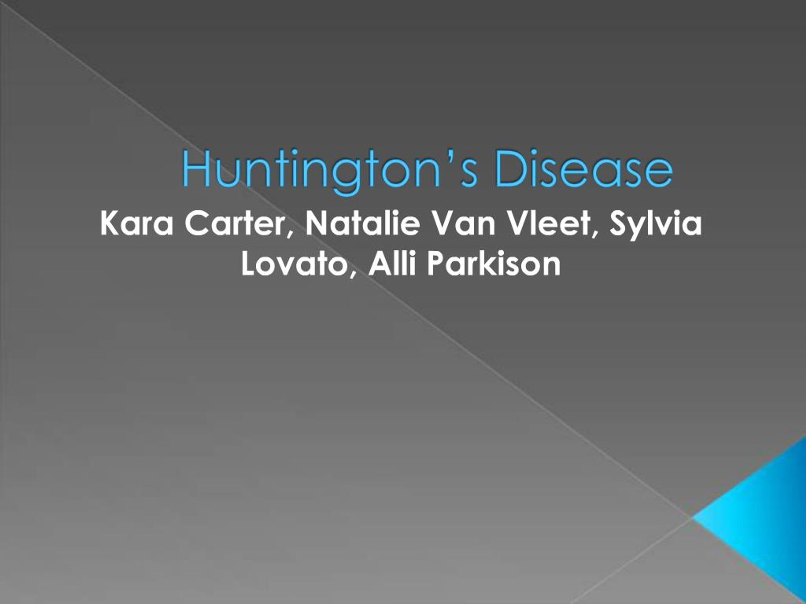 PPT - Huntington s Disease PowerPoint Presentation, free download - ID ...