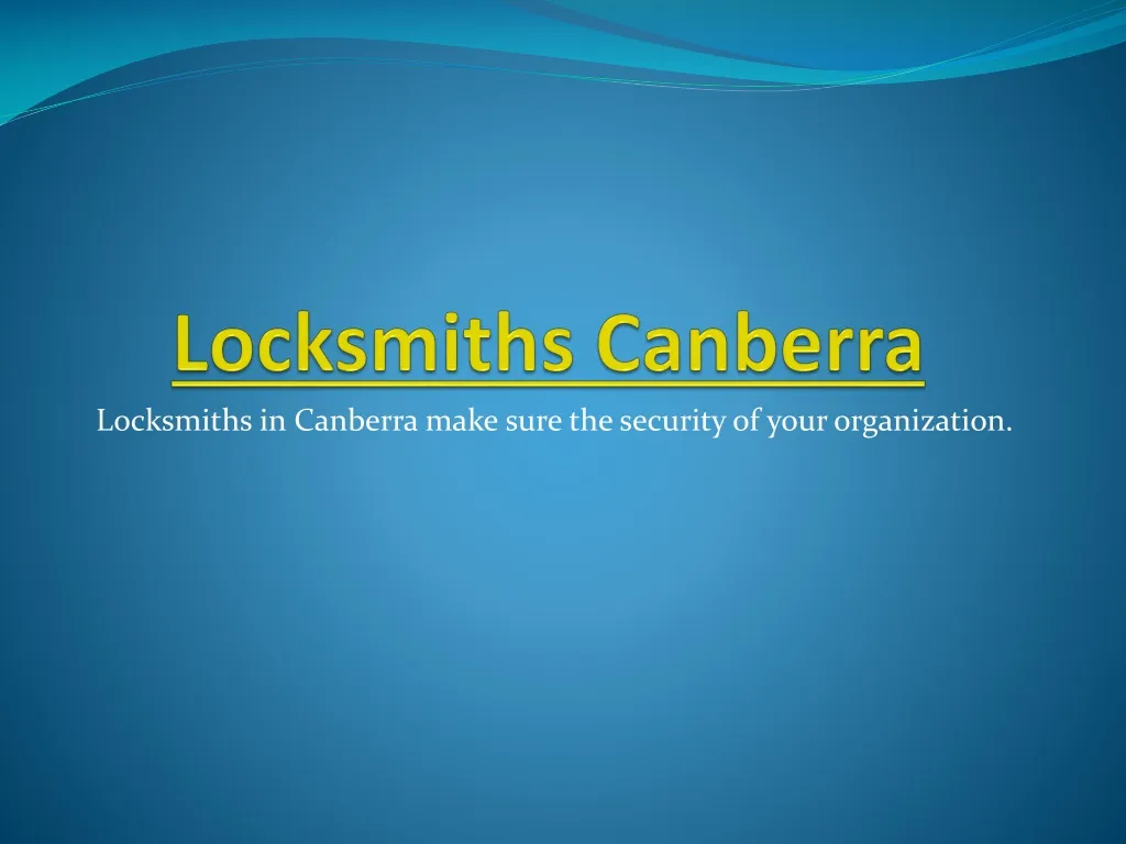 locksmiths c anberra