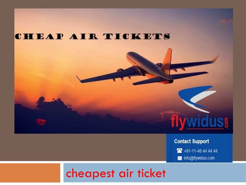 cheapest air ticket