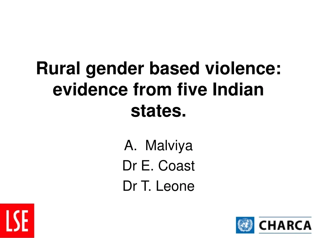 rural gender based violence evidence from five indian states
