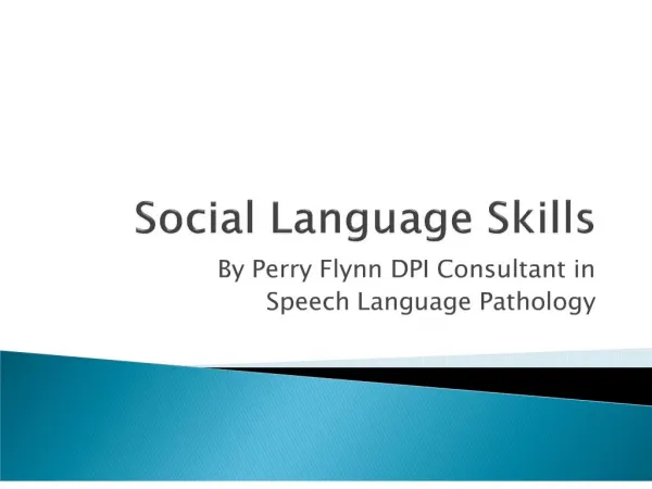 social language skills
