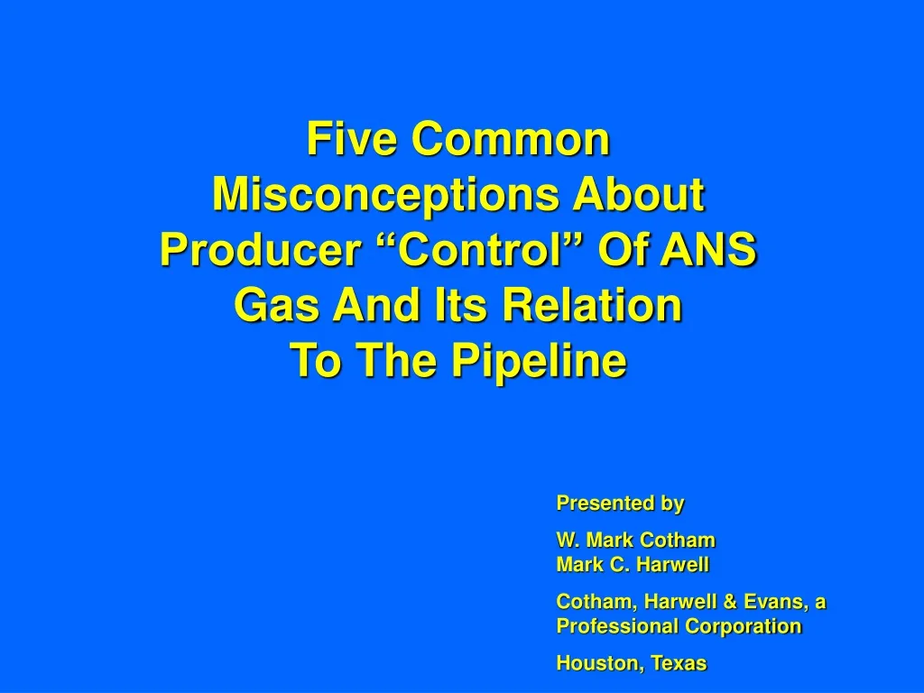 five common misconceptions about producer control