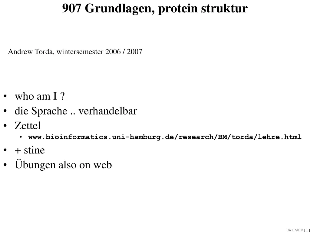 907 grundlagen protein struktur