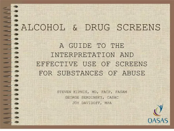 alcohol drug screens