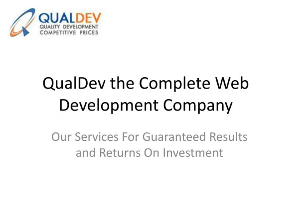 QualDev the Complete Web Development Company
