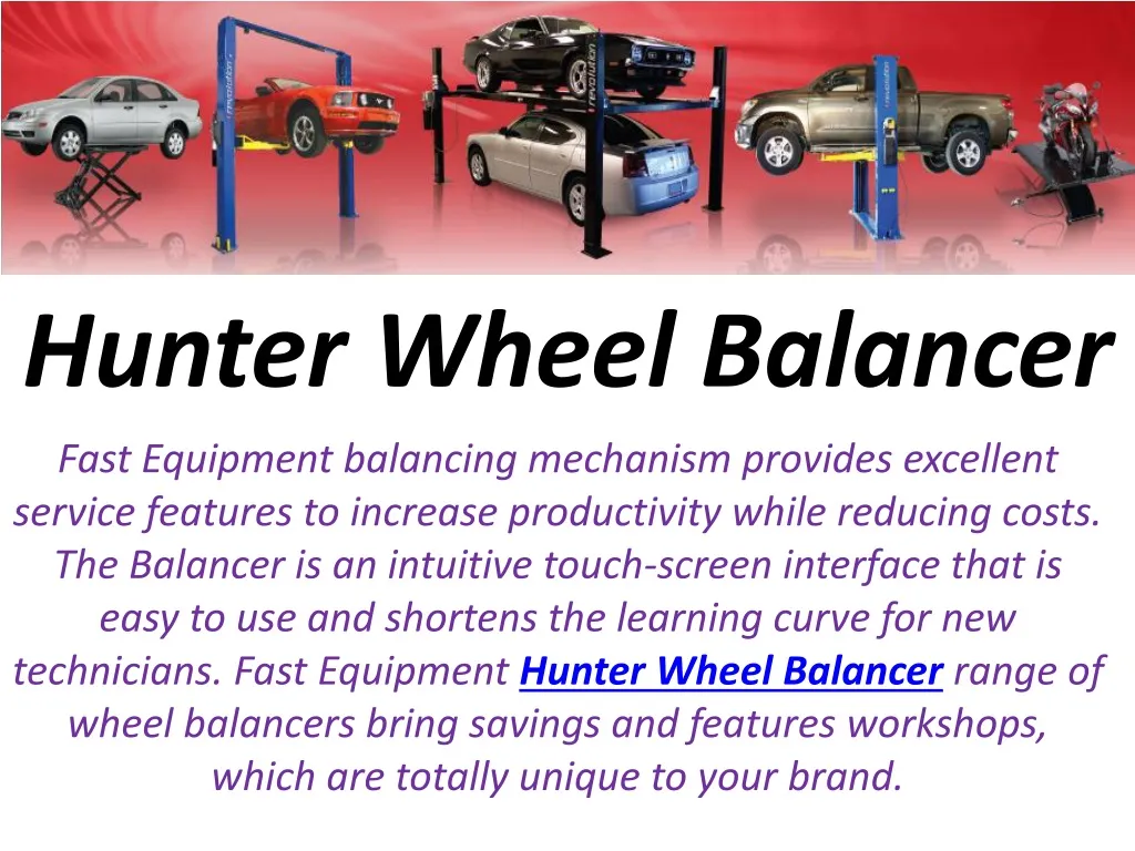 hunter wheel balancer