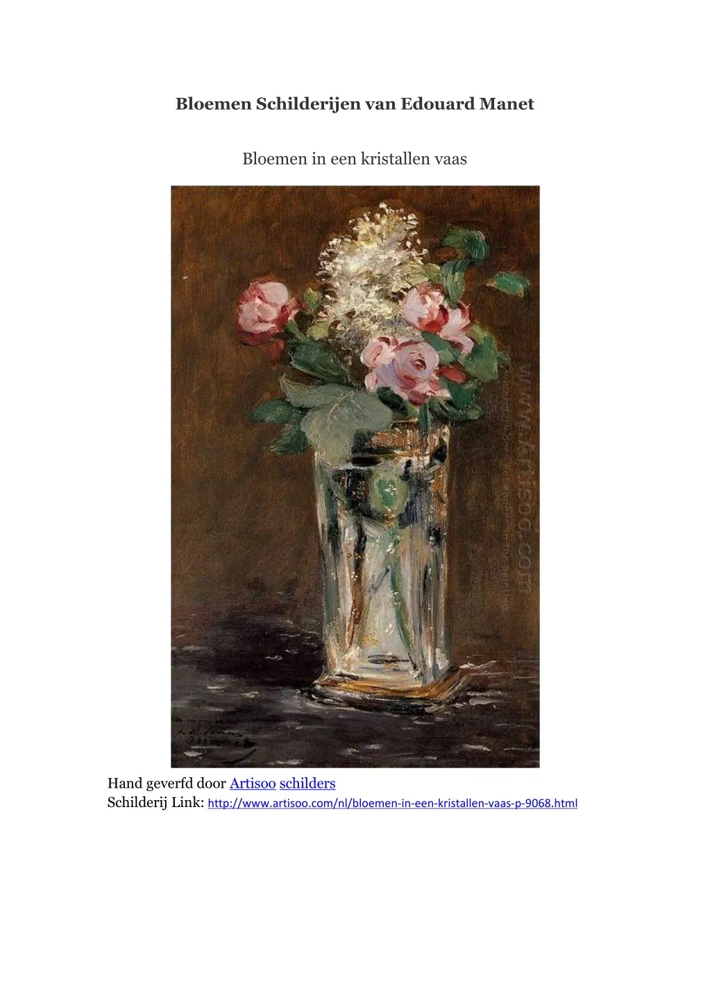 bloemen schilderijen van edouard manet