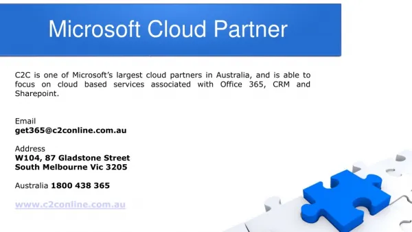 Microsoft Cloud Partner in Australia