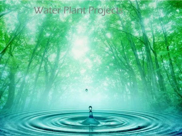 Water Plant Projects
