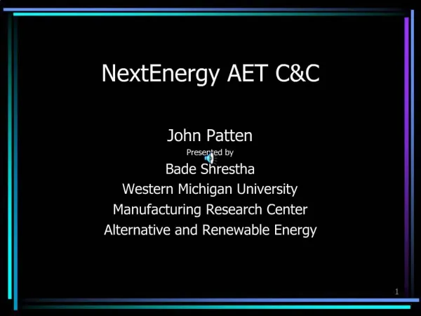 NextEnergy AET CC