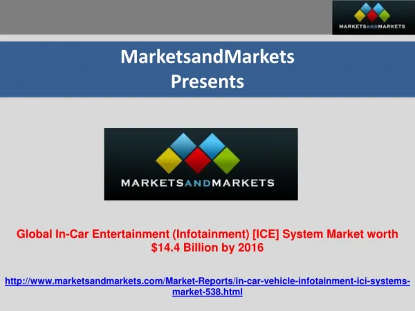 In-Car Entertainment[ICE] Systems Market