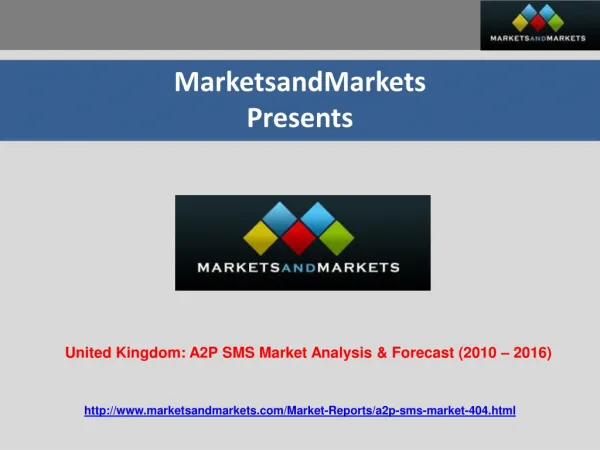 United Kingdom: A2P SMS Market Analysis & Forecast