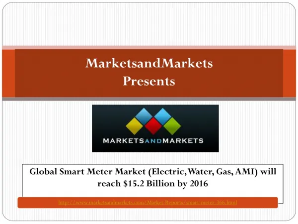 Global Smart Meter Market by 2016