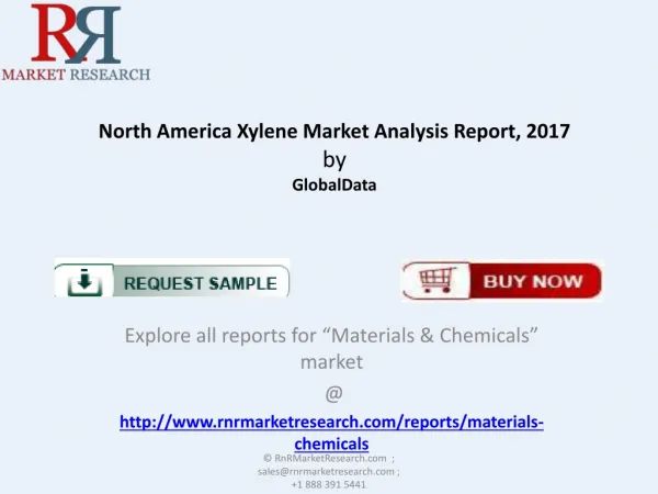 North America Xylene Market Analysis Report 2017