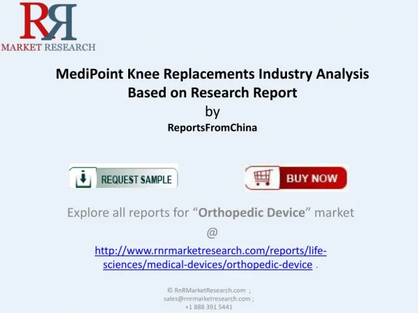 MediPoint Knee Replacements Industry Analysis Based on Resea