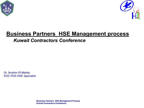 business partners hse management process kuwait contractors conference