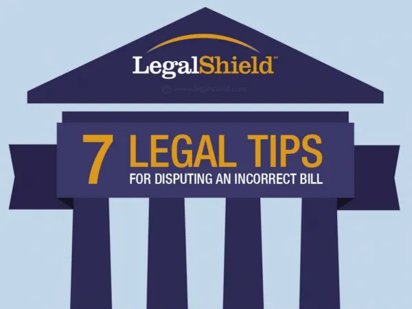 An Infographic on Legal Tips for Disputing an Incorrect Bill
