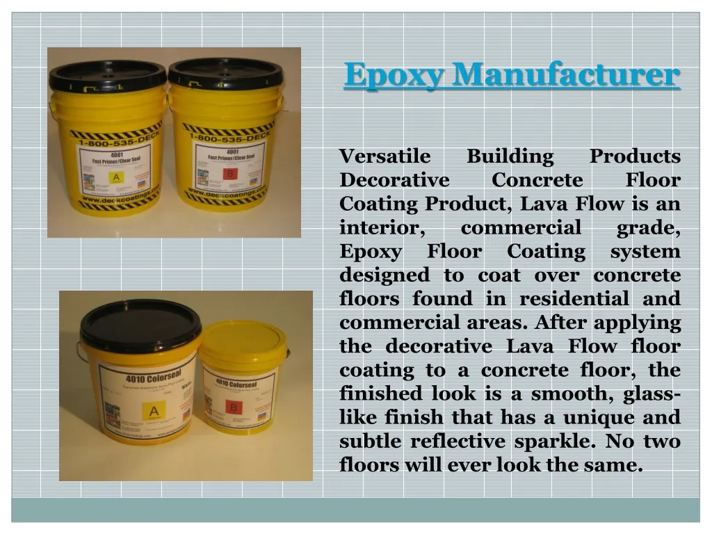 epoxy manufacturer