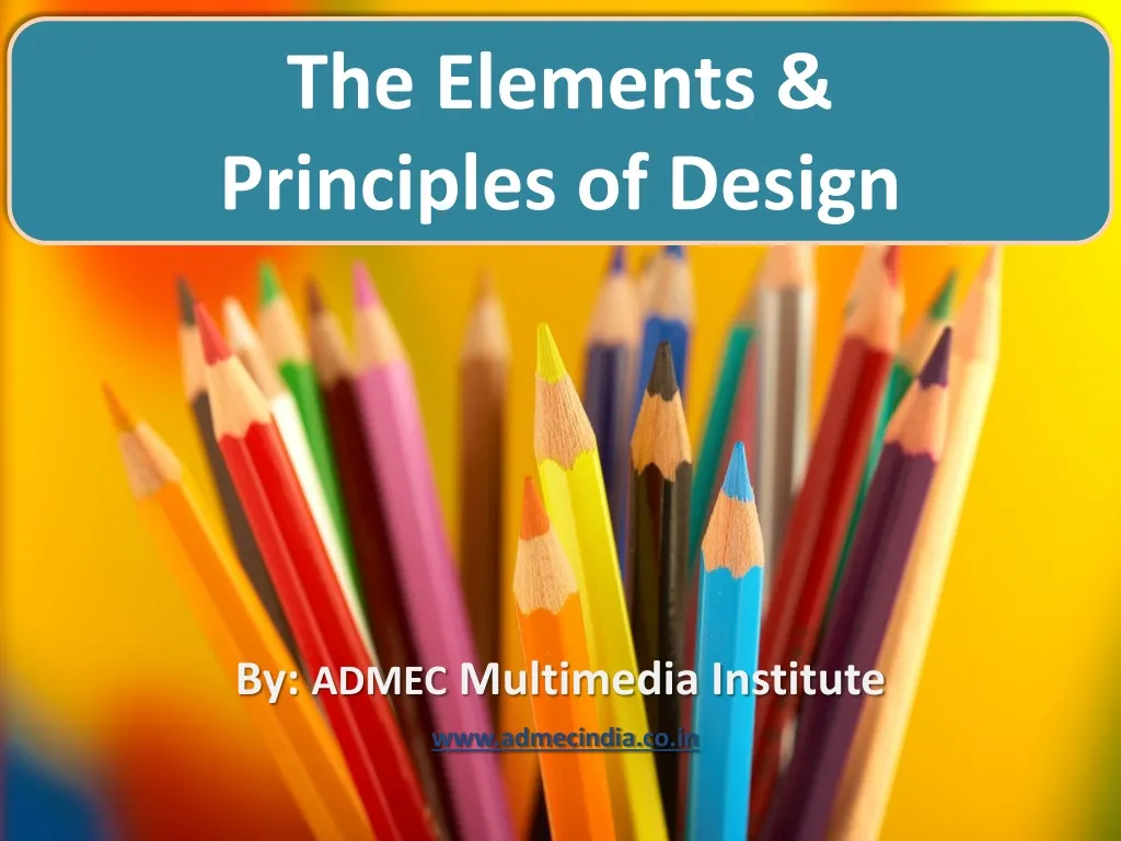 the elements principles of design