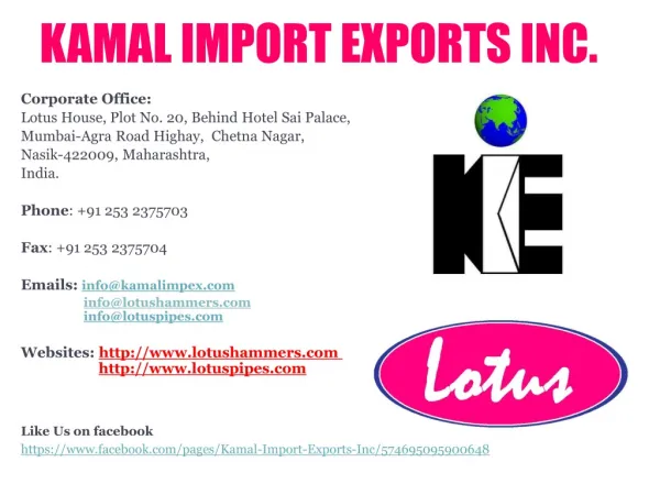 Kamal Import Exports Incorporation