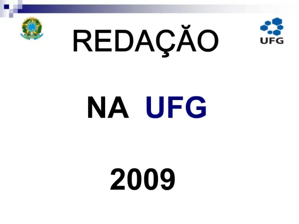 REDA AO NA UFG 2009