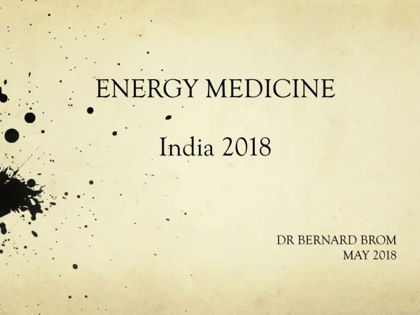 ENERGY MEDICINE India 2018