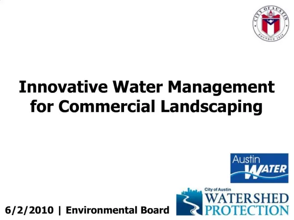 Innovative Water Management for Commercial Landscaping