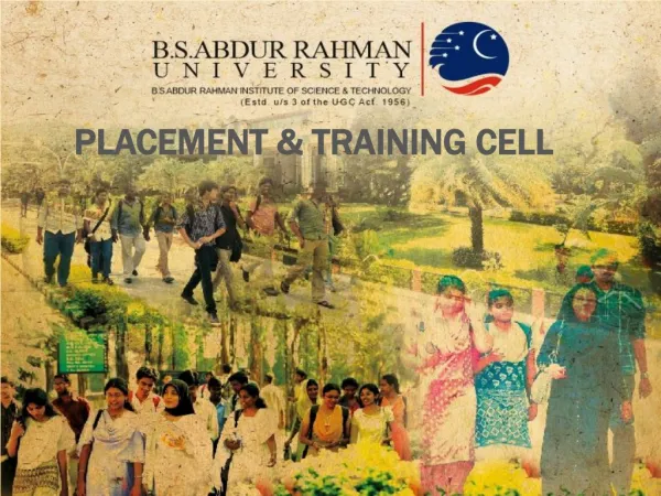 B.S.Abdur Rahman University Placement Brochure