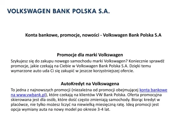 konta bankowe vwbank