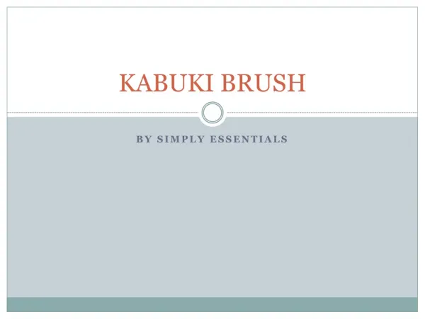 Kabuki Brush for Simply Essentials