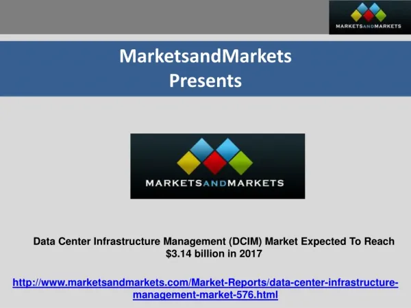 Data Center Infrastructure Management Market 2017