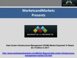 Data Center Infrastructure Management Market 2017 - slide 1
