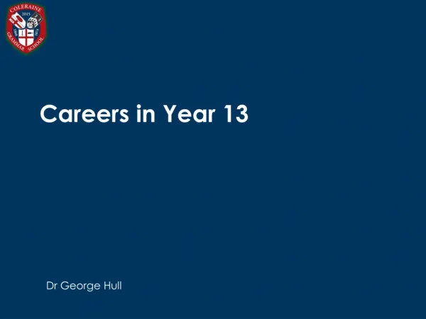 Careers in Year 13