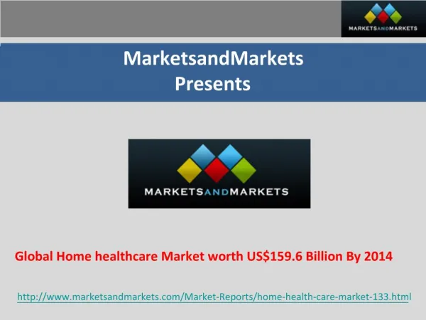 Home healthcare Market By 2014