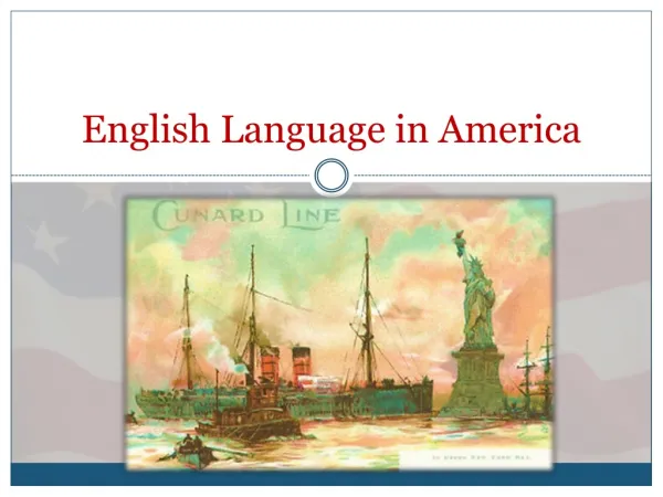 English Language in America