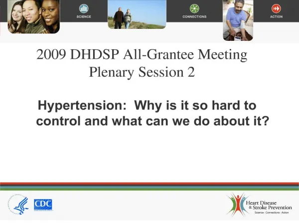 2009 dhdsp all-grantee meeting plenary session 2