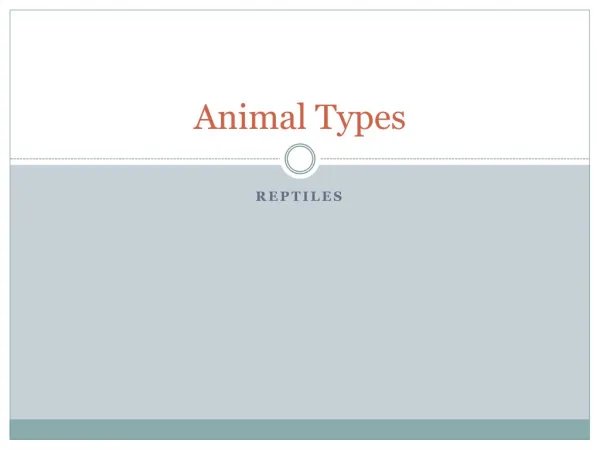 Animal Types