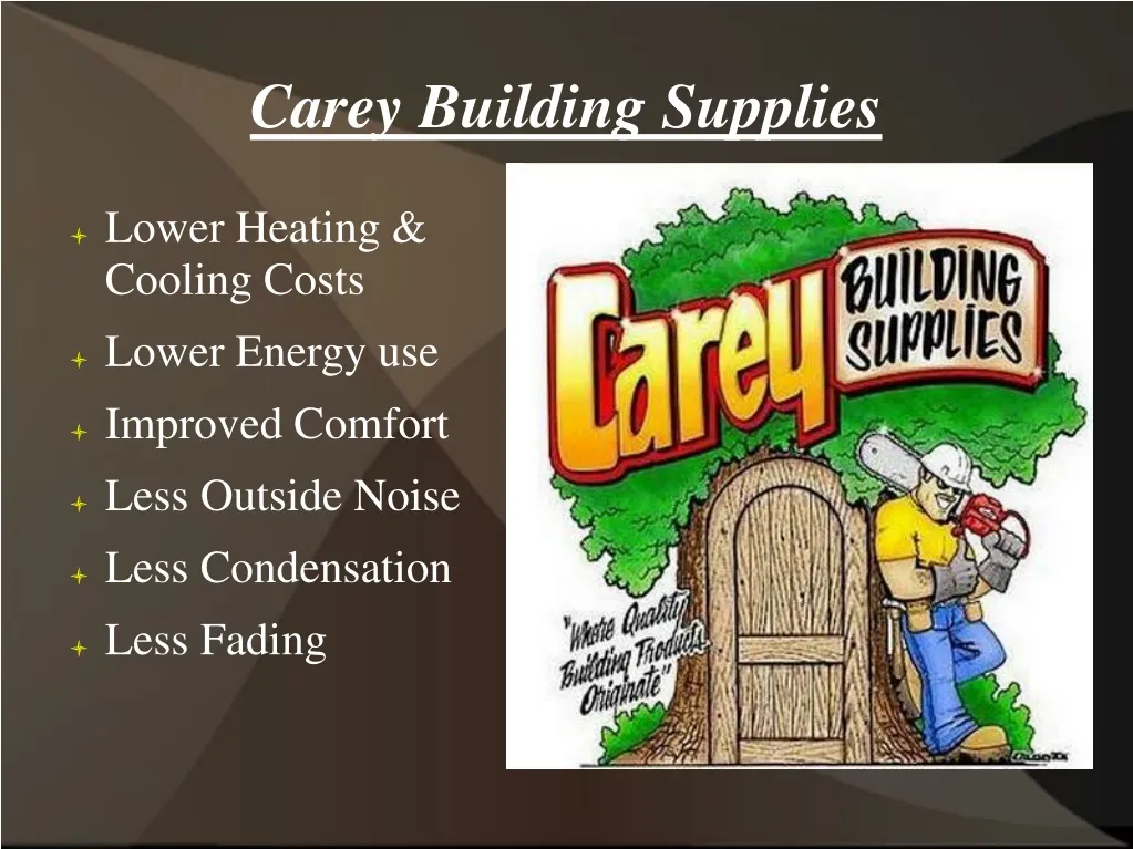 carey building supplies