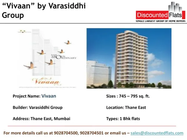 Vivaan, a residential project by Varasiddhi Group at Thane E