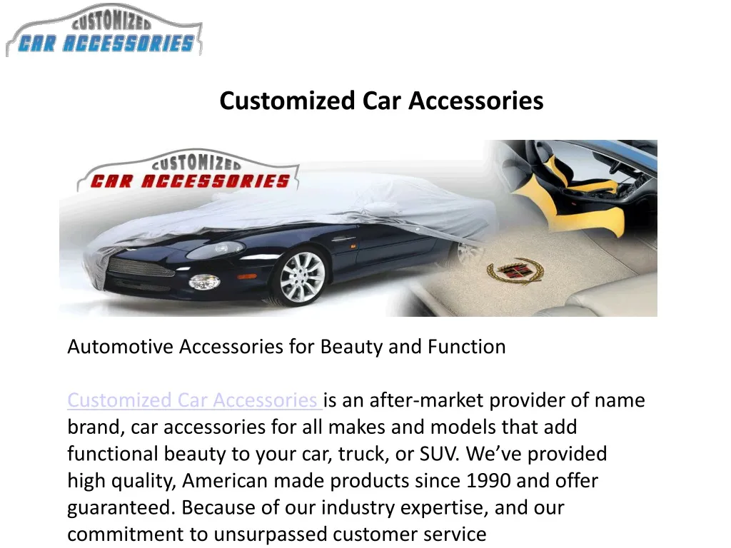 customized car accessories