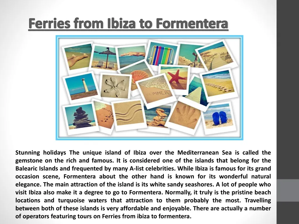ferries from ibiza to formentera