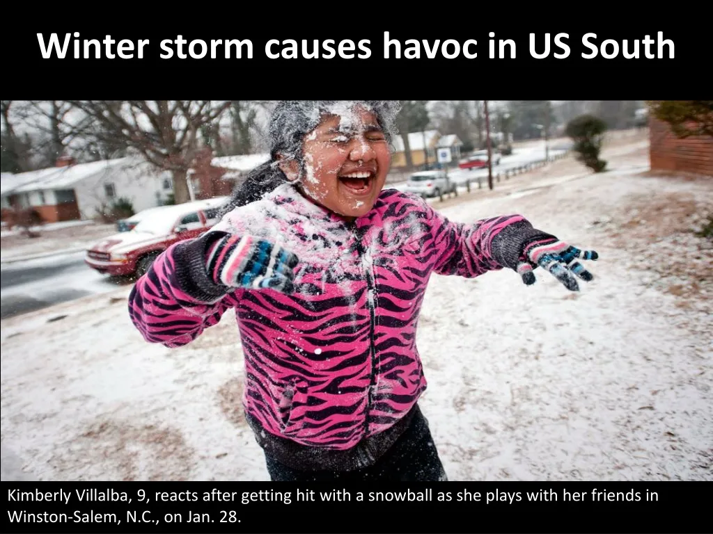 winter storm causes havoc in us south