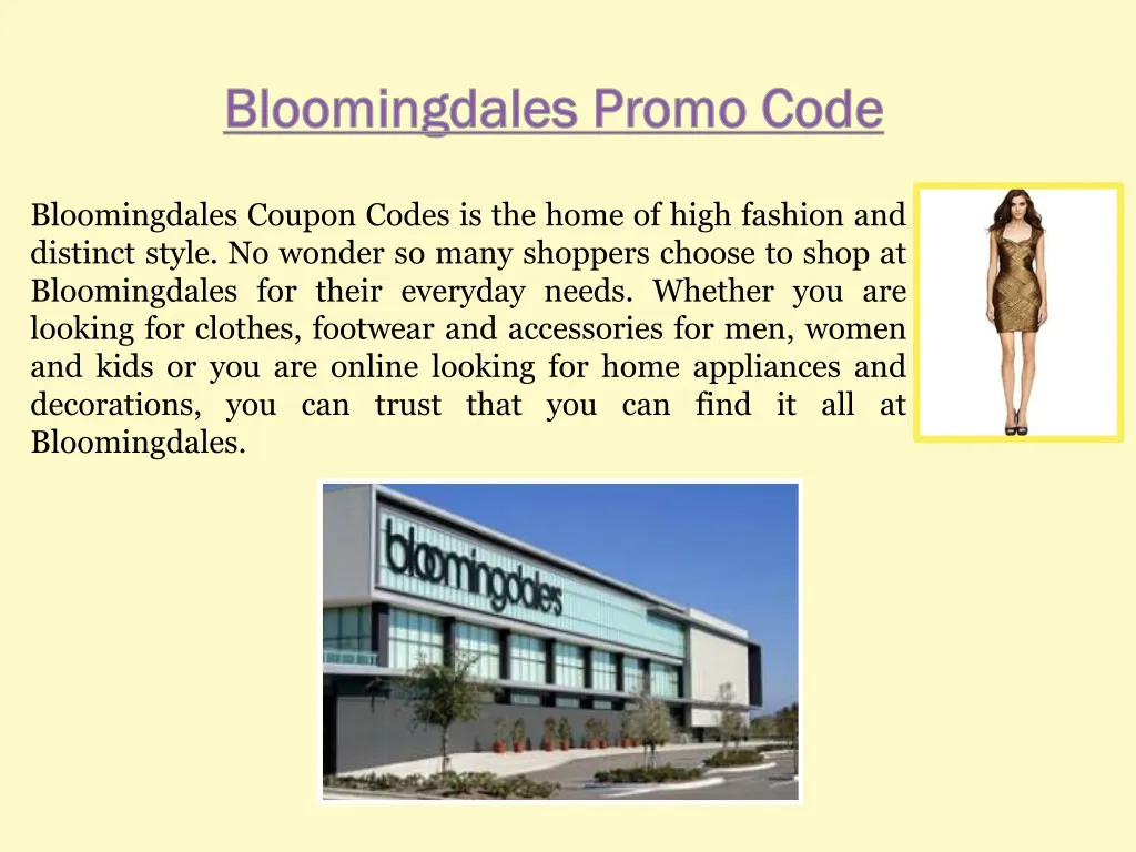 bloomingdales promo code