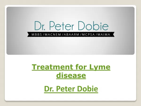 Treatment for Lyme disease
