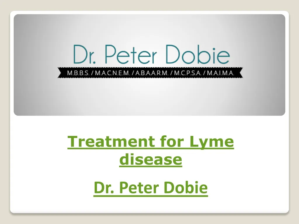 treatment for lyme disease