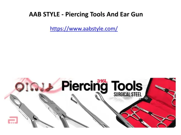 AAB STYLE - Piercing Tools And Ear Gun