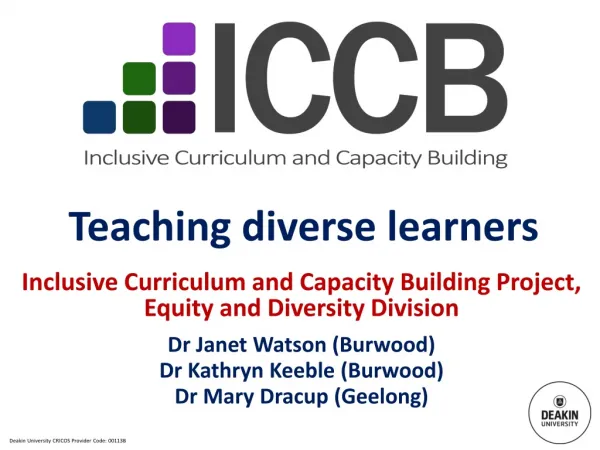 Teaching diverse learners