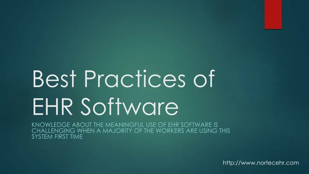 best practices of ehr software