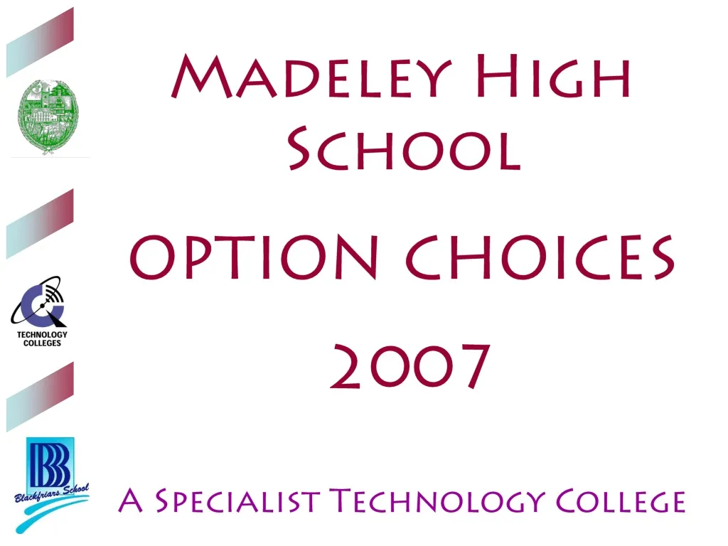 madeley high school option choices 2007