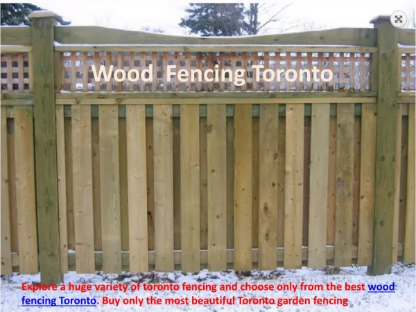 Wood Fencing Toronto